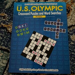 U.S. Olympic Crossword Puzzles & Word Searches
GUC for age & name inside cover